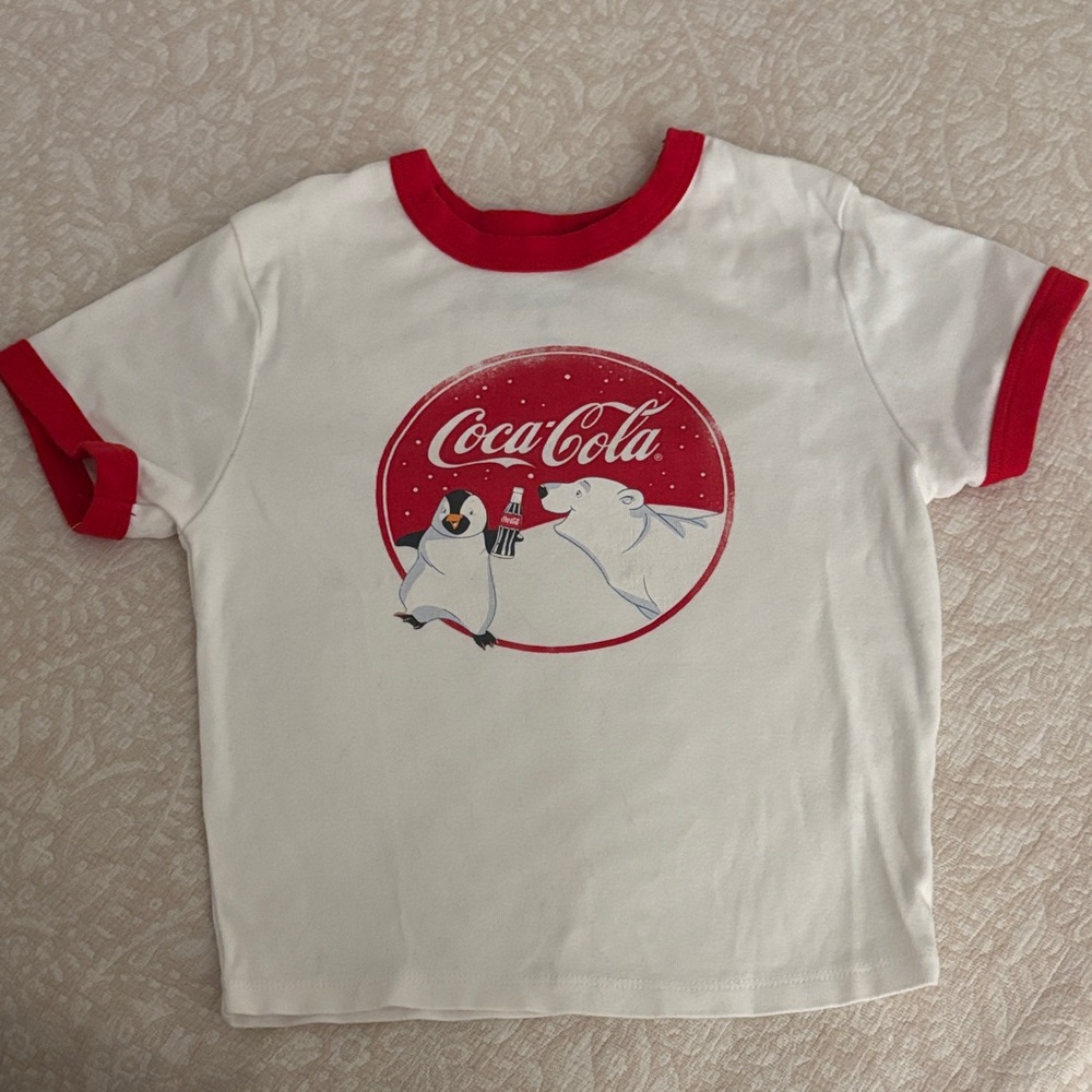 Coca cola women’s crop graphic tee